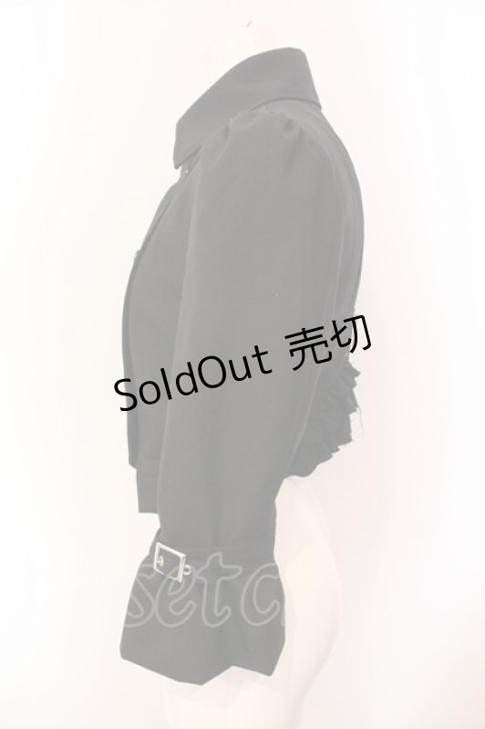 画像2: alice auaa / フリル付きショートジャケット 3 ブラック O-25-06-07-076-AA-OP-OW-OS (2)