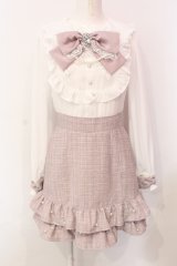 Ank Rouge / キラキラツイードドーリードッキングワンピース M ピンク O-25-06-07-077-CA-OP-OW-ZY