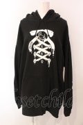 KRY CLOTHING / RIBBON　パーカー  ブラック O-25-06-07-078-EL-TO-OW-ZY