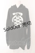 KRY CLOTHING / RIBBON　パーカー  ブラック O-25-06-07-078-EL-TO-OW-ZY