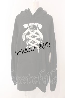 画像1: KRY CLOTHING / RIBBON　パーカー  ブラック O-25-06-07-078-EL-TO-OW-ZY