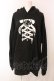 画像1: KRY CLOTHING / RIBBON　パーカー  ブラック O-25-06-07-078-EL-TO-OW-OS (1)