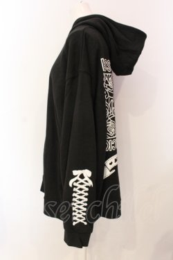 画像2: KRY CLOTHING / RIBBON　パーカー  ブラック O-25-06-07-078-EL-TO-OW-OS