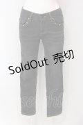 axes femme / サイドレース使いストレッチパンツ S クロ O-25-06-07-009-AX-PA-IG-ZT153