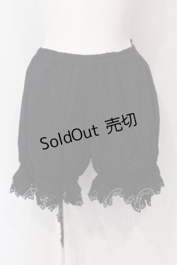 画像1: BABY,THE STARS SHINE BRIGHT / トーションレースドロワーズ  クロ O-25-06-07-010-BA-PA-OW-OS