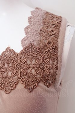 画像2: axes femme / フリルティアードタンクトップ M ピンクベージュ O-25-06-07-011-AX-TO-IG-OS