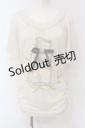 axes femme / 香水瓶ptカットソー M アイボリー O-25-06-07-014-AX-TO-IG-OS