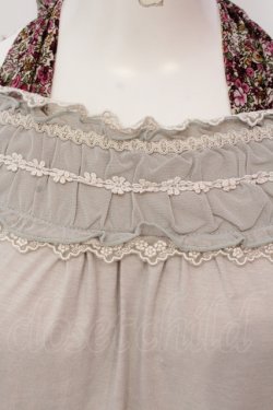 画像2: axes femme / フラワーホルターキャミソール M アイボリー O-25-06-07-016-AX-TO-IG-OS