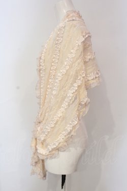 画像3: axes femme / ローズモチーフレースショール  アイボリー O-25-06-07-021-AX-ZA-IG-OS