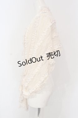 画像3: axes femme / ローズモチーフレースショール  アイボリー O-25-06-07-021-AX-ZA-IG-OS