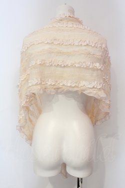 画像4: axes femme / ローズモチーフレースショール  アイボリー O-25-06-07-021-AX-ZA-IG-OS
