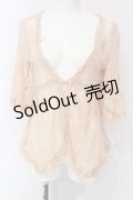 axes femme / 総レーストッパーカーデ M ピンク O-25-06-07-023-AX-TO-IG-OS