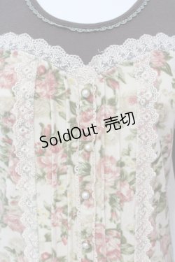 画像2: axes femme / ビスチェ風カットソー M チャコール×アイボリー O-25-06-07-024-AX-TO-IG-OS