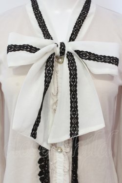 画像2: axes femme / タイ付きブラウス風プルオーバー M ベージュ O-25-06-07-026-AX-TO-IG-OS