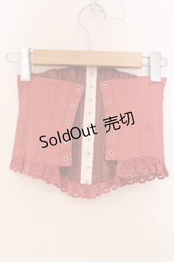 画像2: metamorphose / ジャガードコルセット S ピンク O-25-06-09-028-ME-TO-OW-OS