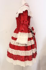 画像4: BABY,THE STARS SHINE BRIGHT / エリザベスワンピースセット  えんじ O-25-06-09-029-BA-OP-OW-OS (4)