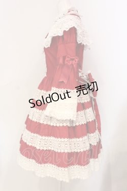 画像4: BABY,THE STARS SHINE BRIGHT / エリザベスワンピースセット  えんじ O-25-06-09-029-BA-OP-OW-OS