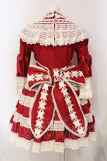 画像5: BABY,THE STARS SHINE BRIGHT / エリザベスワンピースセット  えんじ O-25-06-09-029-BA-OP-OW-OS (5)