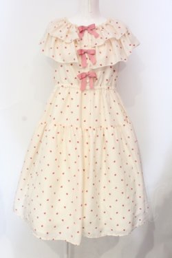 画像1: Shirley Temple / ミニハートプリントワンピース(Ladies) F クリーム O-25-06-09-030-ET-OP-OW-OS