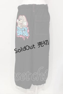 画像3: GALFY / わんわん落書き カラフルパンツ 中型犬（L） ブラック O-25-06-09-004-PU-PA-YM-ZY