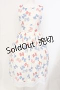 Jane Marple / Anniversary ribbonsスクエアドレス  オフホワイト O-25-06-09-031-JM-OP-OW-OS