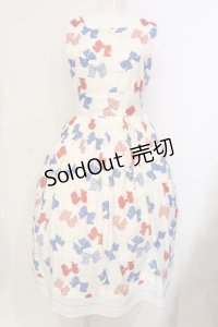 Jane Marple / Anniversary ribbonsスクエアドレス  オフホワイト O-25-06-09-031-JM-OP-OW-OS