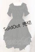 Dreaming Drop / シャーリングワンピース  クロ O-25-06-09-032-LO-OP-OW-OS