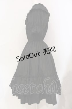 画像4: Dreaming Drop / シャーリングワンピース  クロ O-25-06-09-032-LO-OP-OW-OS