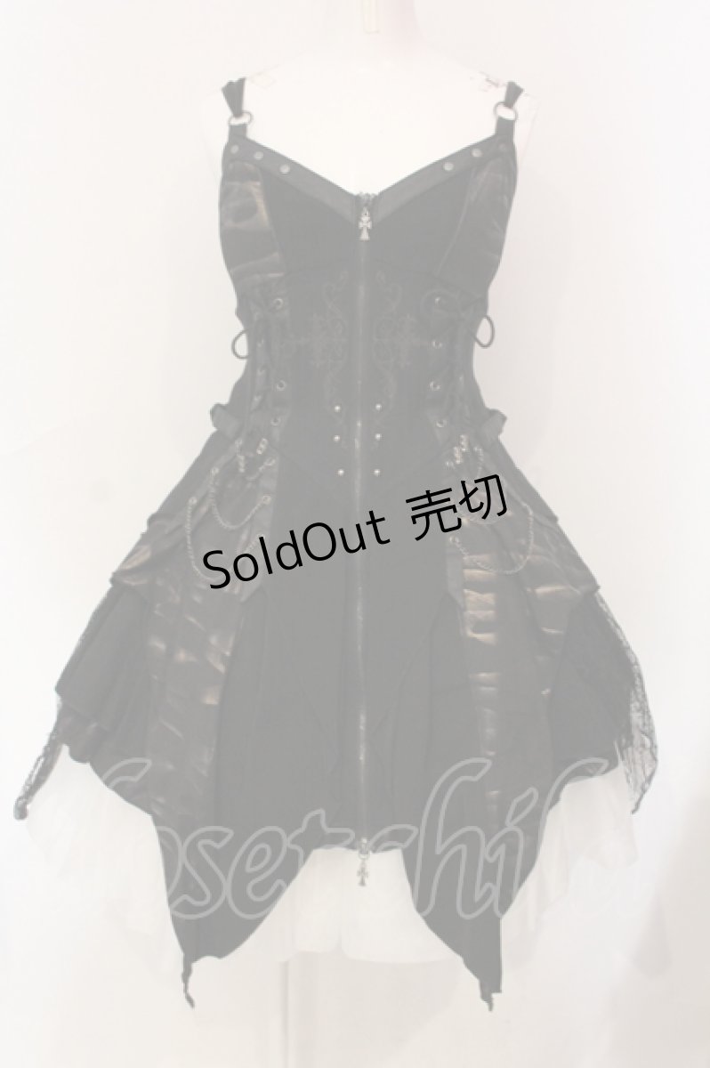 画像1: Ozz Croce / Ascended by the light ビスチェワンピース  ブラック O-25-06-09-033-OO-OP-IG-OS (1)