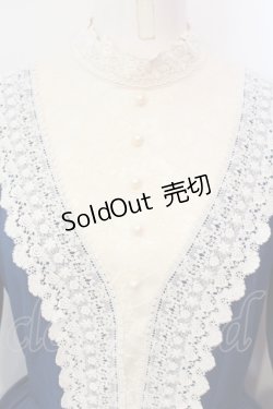 画像2: Innocent World / キャトリーヌ(長袖)ワンピース M ブルー×キナリ O-25-06-09-035-IW-OP-OW-OS