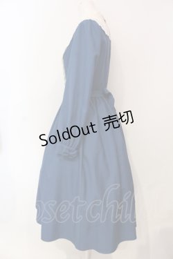 画像3: Innocent World / キャトリーヌ(長袖)ワンピース M ブルー×キナリ O-25-06-09-035-IW-OP-OW-OS