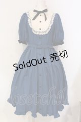 Innocent World / 大人アリスティアードワンピース M アリスブルー×キナリ O-25-06-09-036-IW-OP-OW-OS