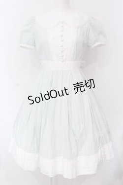 画像1: Victorian maiden / ギンガムフリルタックドレス  グリーン O-25-06-09-042-CL-OP-OW-OS