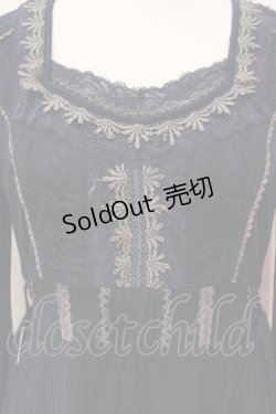 画像2: Ozz Croce / シャンデリアプリント裏起毛ワンピース  ネイビー O-25-06-09-046-OO-OP-IG-OS