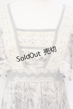画像2: OZZ ANGELO / ゲートプリントチュニック  ホワイト×グレー O-25-06-09-047-OO-TO-IG-OS