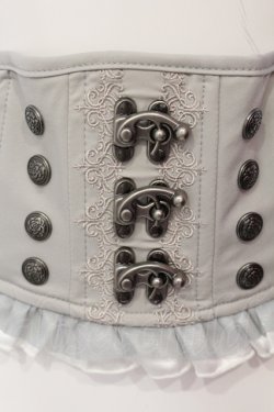 画像2: Ozz oneste / ホックショートコルセット  グレー O-25-06-09-048-OO-TO-IG-OS