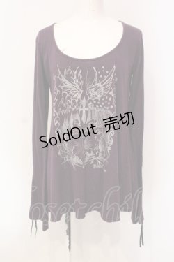 画像1: PEACE NOW / ギャザースリーブAラインカットソー M パープル O-25-06-09-049-PU-TO-IG-OS