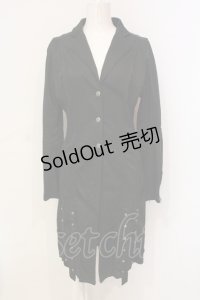 Ozz oneste / バックレースアップロングジャケット  ブラック O-25-06-09-050-OO-JA-IG-OS