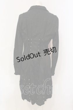 画像3: Ozz oneste / バックレースアップロングジャケット  ブラック O-25-06-09-050-OO-JA-IG-OS