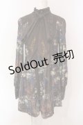 OZZ ANGELO / プリントチェックスウェード風ワンピース  ブラウン O-25-06-09-053-OO-OP-IG-OS