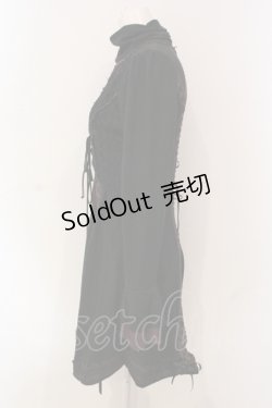 画像3: OZZ ANGELO / レース重ねニットソーワンピース  ブラック×パープル系 O-25-06-09-056-OO-OP-IG-OS