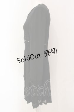 画像3: Ozz Croce / クロスネックフロントレースアップワンピース  ブラック O-25-06-09-057-OO-OP-IG-OS