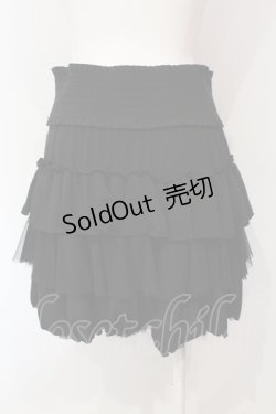 画像3: Ozz oneste / メッシュティアードスカート  ブラック O-25-06-09-059-OO-SK-IG-OS