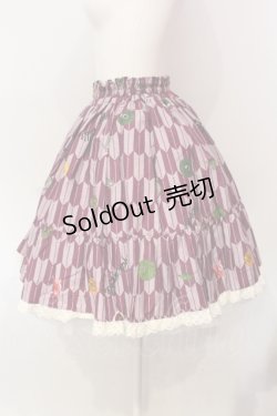 画像2: metamorphose / ハイカラ小町フリルミニスカート  エンジ O-25-06-09-007-ME-SK-OW-OS