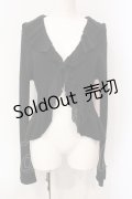 axes femme / バックレースアップニットボレロ０ M クロ O-25-06-09-065-AX-TO-IG-OS