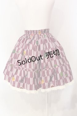 画像3: metamorphose / ハイカラ小町フリルミニスカート  エンジ O-25-06-09-007-ME-SK-OW-OS
