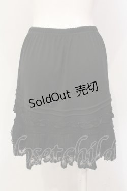 画像2: axes femme / 裾ティアードペチコート M クロ O-25-06-09-066-AX-SK-IG-OS