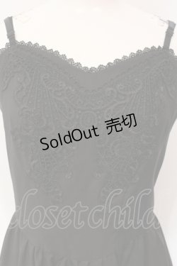 画像2: BPN / モチーフレースキャミソールワンピース M ブラック O-25-06-09-067-GO-OP-IG-ZS
