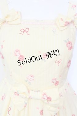 画像2: metamorphose / Blooming Gardenはしごレースジャンパースカート  イエロー O-25-06-09-008-ME-OP-OW-OS