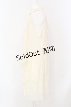 画像2: axes femme / レースドットチュールジレ M 生成り O-25-06-09-075-AX-TO-IG-OS